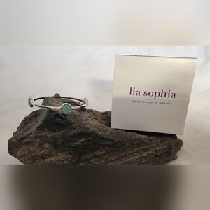 NWT Lia Sophia Turquoise and Silver Bracelet